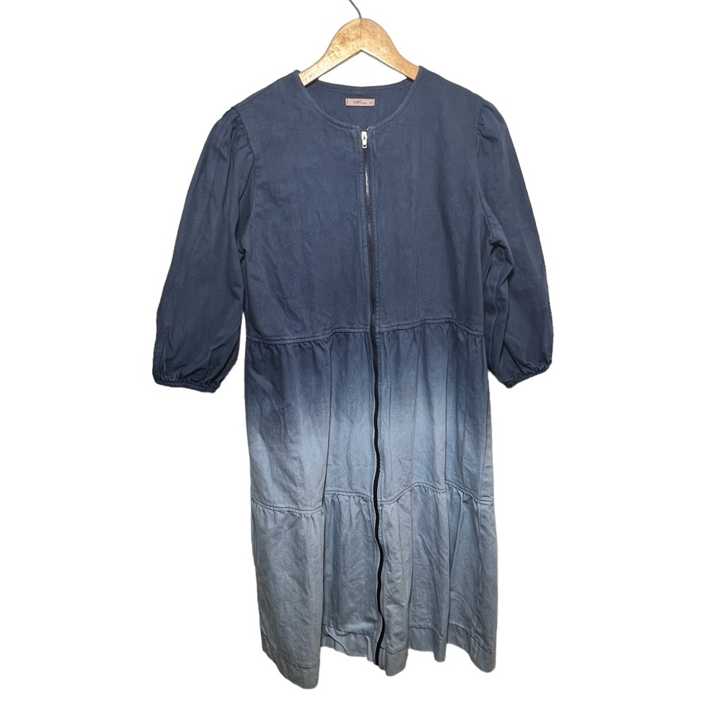 Ombré Denim‎ Midi Parachute Dress